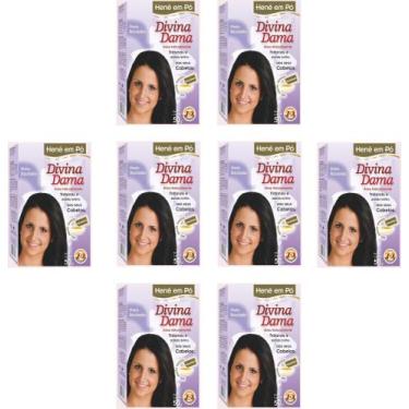 Imagem de Hene em Po Divina Dama 08x50gr Jaborandi ( Cores: Incolor, Chocolate, 