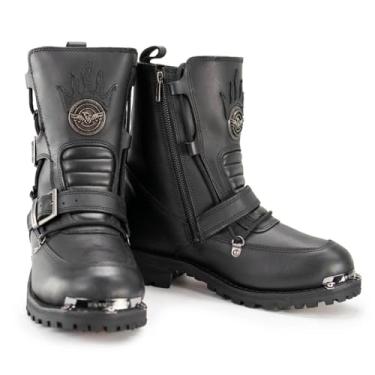 Imagem de Milwaukee Leather MBM9076 Bota masculina tática preta com reforço de fivela - 42