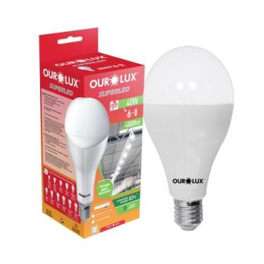 Imagem de Lâmpada Super Led Alta Potencia 40w E27 Branco Frio Bivolt - OUROLUX, 