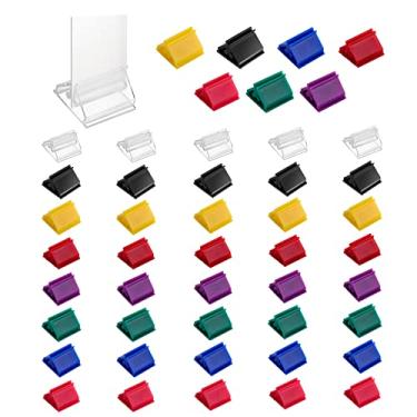 Imagem de ASTER 48 peças de suportes de plástico para cartas de jogo, multicoloridos, porta-cartas, peças de jogo de tabuleiro, marcadores de jogo de tabuleiro, lembrancinhas de festa