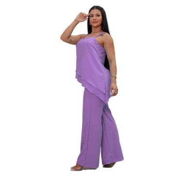 Imagem de Melhor Conjunto individual Regata Cimetrica 2 Camadas Calça Pantalona 