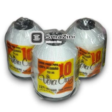 Imagem de Pacote 3 Linhas Vera Cruz 1500 Jardas, Branca