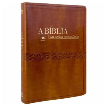Imagem de A Bíblia em Ordem Cronológica NVI - Vida, Marrom
