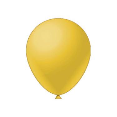 Imagem de Balão de Festa Látex Liso - Amarelo - Festball - Rizzo