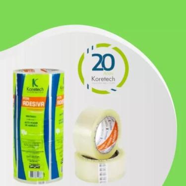 Imagem de Kit 30 Fita Adesiva Caixa 48x100 Extra Reforçada Tipo Durex - Brasipel