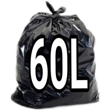 Imagem de Kit 6 Pacotes Com Saco De Lixo 50 Litros Preto 100Un - HIGIPACK