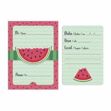 Imagem de Convite Melancia - 8 unidades - Junco
