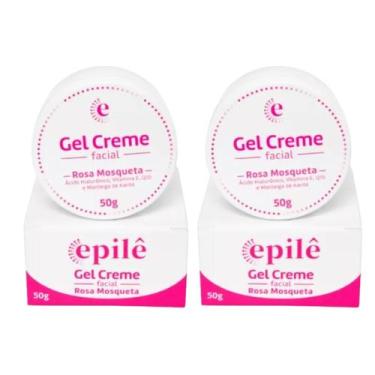 Imagem de Kit 2 Gel Creme Facial Rosa Mosqueta 50G - Epilê
