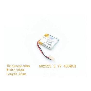 Imagem de Bateria 1 Unidade  400mah 6mm X 25mm X 25mm 3,7v 2 Fios - - KMIG