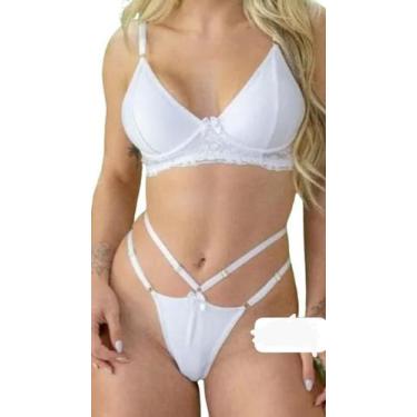 Imagem de 2 Conjuntos lingerie Laura,sex,sutia sem bojo com aro, calcinha com la
