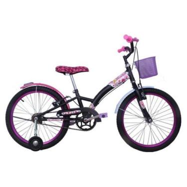 Imagem de Bicicleta Infantil Aro 20 + Rodinha Feminina Passeio - Dalannio Bike, 
