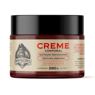 Imagem de Creme Corporal Masculino Amadeirado Hidratante Firmador 280g Don Alcid