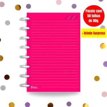 Imagem de Refil Caderno de Disco Sistema Inteligente I Pink Neon - Cores, G 11 F
