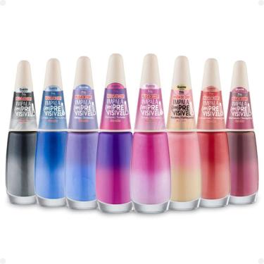 Imagem de Kit Esmaltes Impala (Im)Previsivel Duo Color Com 8 7,5ml