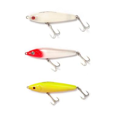 Imagem de Kit 3 Iscas Artificiais Superfície Lucky by Nelson Nakamura Magic Stick 70 7cm 6,5g