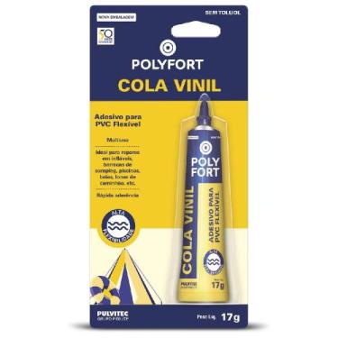 Imagem de Cola Vinil Transparente P/ PVC Flexível Polyfort 17g (AB001) - Pulvite