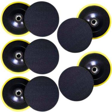 Imagem de 5 x Suporte Prato Disco 4 Polegadas 100mm Politriz Esmerilhadeira Lixa