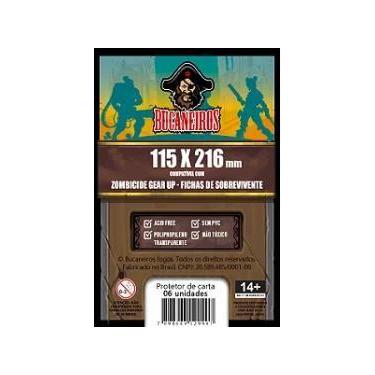 Imagem de Sleeve Zombicide: Gear Up - Fichas de Sobrevivente (115 x 216) - Bucan