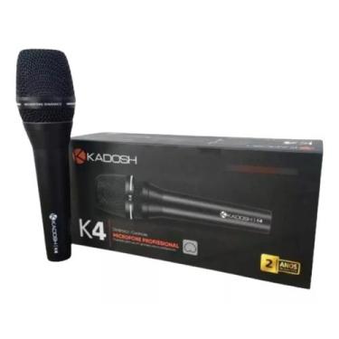 Imagem de Microfone C/ Fio K4 Kadosh Dinâmico Cardioide Profissional