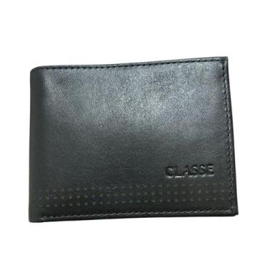 Imagem de Carteira Classe Couro Social Masculina Porta Moedas, Preto m241