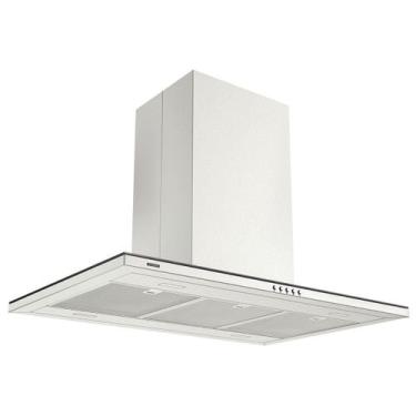 Imagem de Coifa de Ilha Tramontina Slim Isla 90 em Aço Inox com Acabamento Scotc