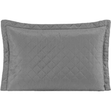 Imagem de Porta Travesseiro 70cm x 50cm 02 peças cinza - Tati Enxovais 
