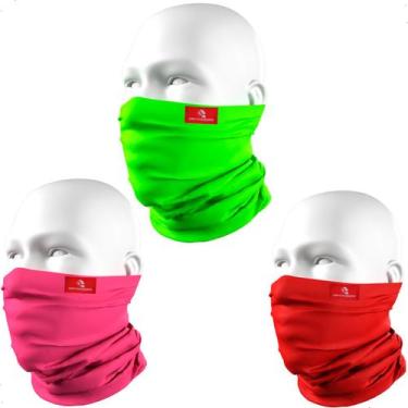 Imagem de Kit 3 Mascaras Bandanas Matadeira Buff Tubneck Ciclismo Motociclista, 
