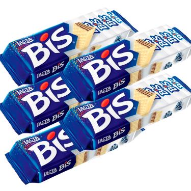 Imagem de Kit 5 und Chocolate Bis Lacta Branco 16 und