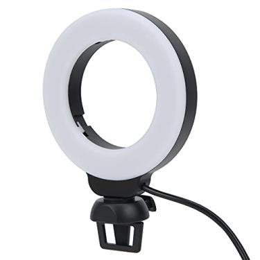 Imagem de Luz LED Com Clipe para Vídeo C e Reunião On-line, Luz Selfie para Câmera, Luz de Preenchimento de 4 Polegadas Com 3 Modos de Cores para Imagens Mais Brilhantes