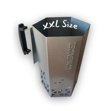 Imagem de Konexcel Arranque de chaminé de carvão resistente | Arranque de chaminé de churrasco para churrasqueira a carvão e churrasqueiras | Ferramenta de churrasqueira resistente e fácil de usar para