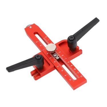 Imagem de Guia de Gabarito de Serra de Mesa para Fazer Cortes Repetitivos de Tiras Estreitas e Finas, Localizador de Guia de Rasgo Fino para Carpintaria de Escala Dupla Com Rolo Adequado