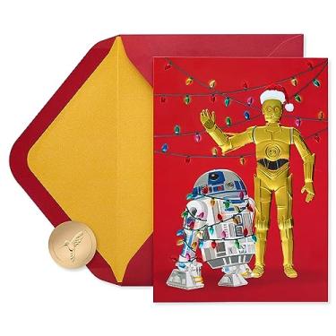 Imagem de Papyrus Cartões de Natal Star Wars embalados com envelopes, Droids to the World, R2D2 e C3PO (12 unidades)
