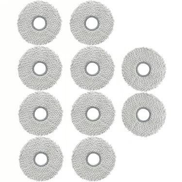 Imagem de 10 peças de almofadas de esfregão Deebot adequadas para Ecovacs DEEBOT X5 PRO Omni Robot Aspirador de pó, Ecovacs Deebot X5 Pro Omni Mop Pads