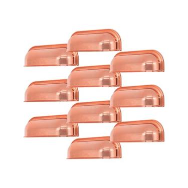 Imagem de Puxador Concha Puxadores Moveis De Gaveta Colonial Kit 10 Pçs (Rose Gold)