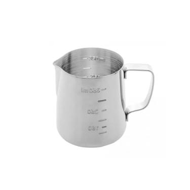 Imagem de Genérico, Leiteira Chaleira Bule Medidor Aço Inox Bar Cafeteria 350ml