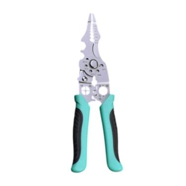 Imagem de Ｂｅｓｇａ Descascador de fio portátil profissional, eletricista, ferramenta multifuncional de fiação manual, enrolador de fio, ferramenta de descascamento, Azul