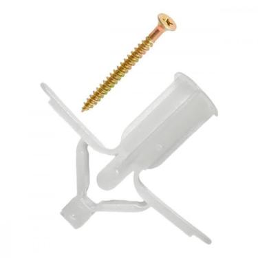 Imagem de Bucha Fixacao Para Gesso Sforplast Fly Com Parafuso No.02 Pacote Com 2