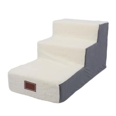 Imagem de Escadas para Animais de Estimação, Forro de Espuma Macio e Confortável, Escadas para Cachorros, Alturas de Escalada Convenientes, Escadas para Cães e Gatos, Degraus para Animais