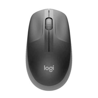 Imagem de Mouse Logitech M190 - Vermelho/azul/preto, Preto