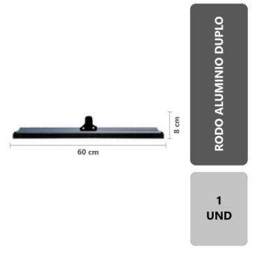 Imagem de 1 Unidade Rodo Para Limpeza De Alumínio Eva Duplo 60Cm Puxa E Seca Ban