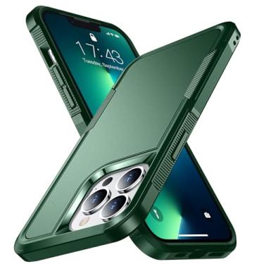 Imagem de SPIDERCASE Capa projetada para iPhone 13 Pro, [proteção contra quedas de grau militar de 3 metros] [com 2 peças protetoras de tela de vidro temperado] Capa para iPhone 13 Pro de 6,1 polegadas (verde