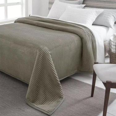 Imagem de Cobertor Casal Dyuri Sherpa Liso - Jolitex, New Khaki, Casal