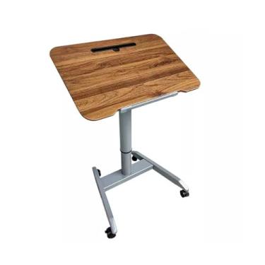 Imagem de LICONG-2020 Mesa para computador móvel, mesa de elevação dobrável de madeira maciça, sofá, mesa de cabeceira, mesa móvel para aprendizado e escritório, mesa de pódio, mesa de computador móvel sobre