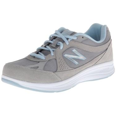 Imagem de New Balance Tênis de Caminhada Feminino WW877, Prata, 6 Narrow
