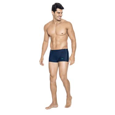 Imagem de Hidroshort, Speedo, Contrast, Lycra lisa Xtra Life, tamanho GG - Azul