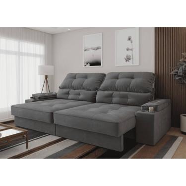 Imagem de Sofá Santiago 2,00m (L) com Carregador USB e Porta Copos Retrátil e Reclinável