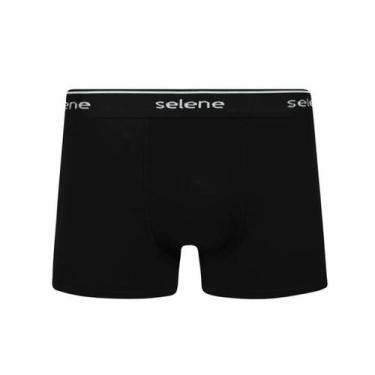 Imagem de CuecaBoxer Plus Size Algodão  - Selene, Preto, G1