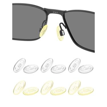 Imagem de HILEEN 6 pares de almofadas de nariz de substituição para Oakley Whisker|WireTap|Crosshair 2.0 OO4044|Half Wire 2.0; Maui Jim Baby Beach/Kahuna/Kawika/Wiki Wiki/Mahina Sungalsses