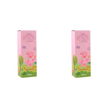 Imagem de Kit 2 Und Colônia Cheirinho De Bebê Rosa 750ml - Cheirinho De Bebe