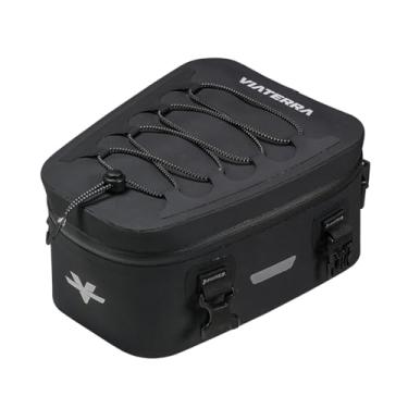 Imagem de ViaTerra Bolsa traseira 100% impermeável 6L I Bolsa universal para assento de motocicleta I Não é necessário capa de chuva externa ou forro interno